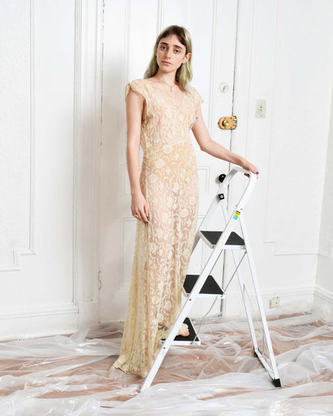 Vintage 1930s Sheer Lace Dress – NARRO