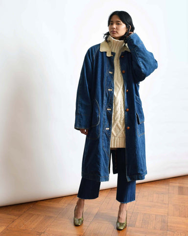 Vintage Dark Denim Duster