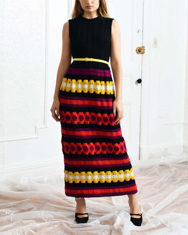 Carmen Marc Valvo Crochet Dress