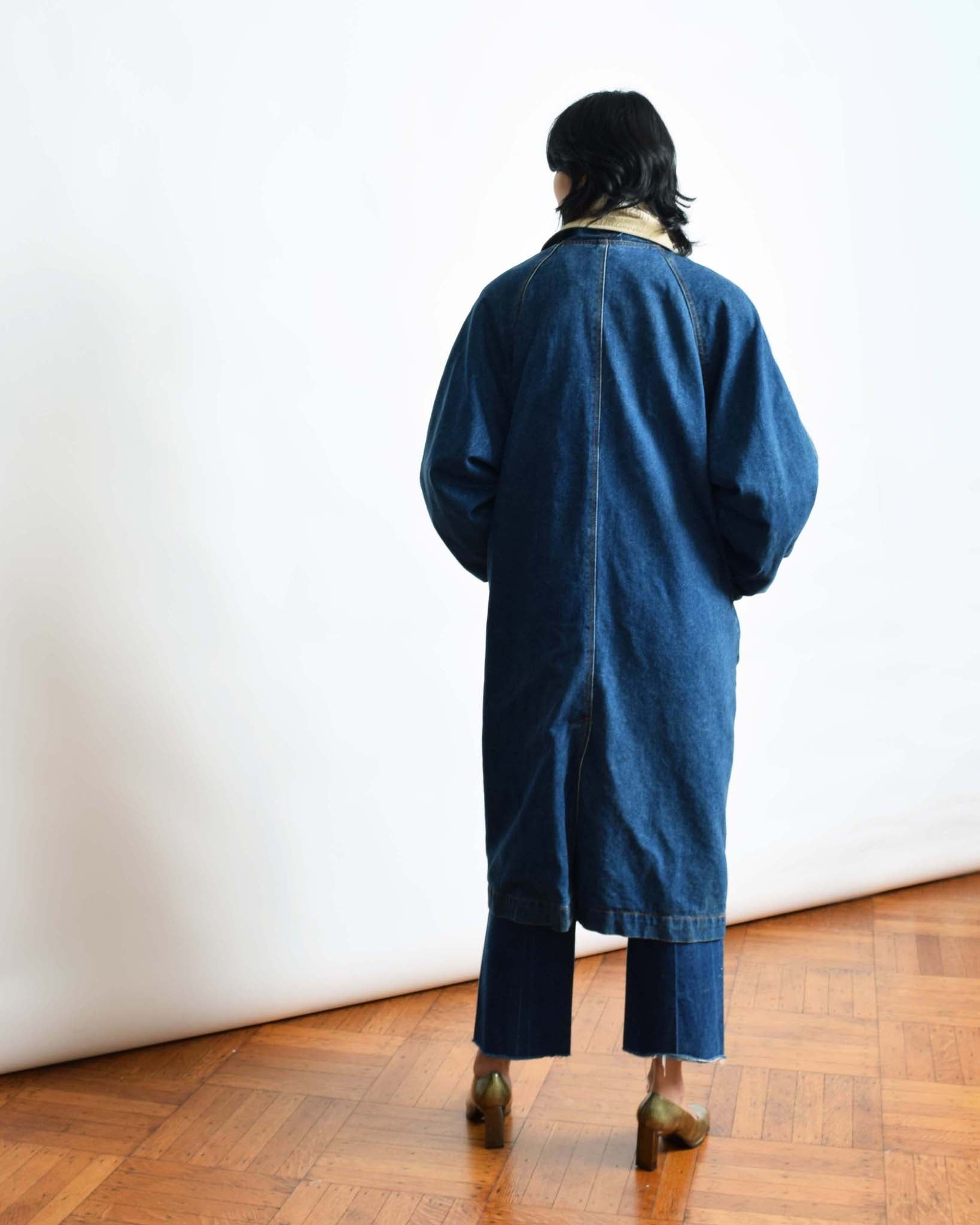 Vintage Dark Denim Duster – NARRO