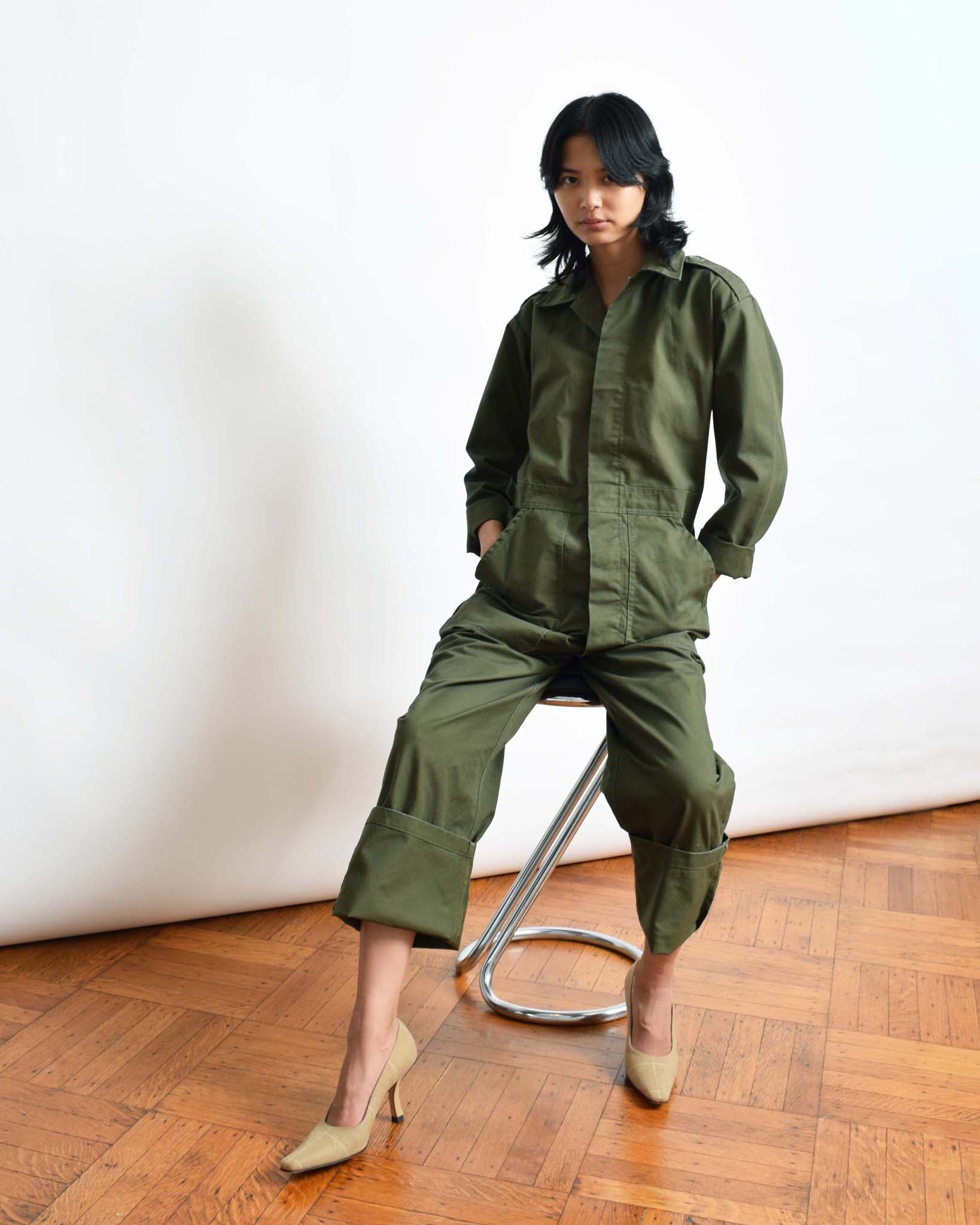 Vintage Army Green Coveralls – Narro