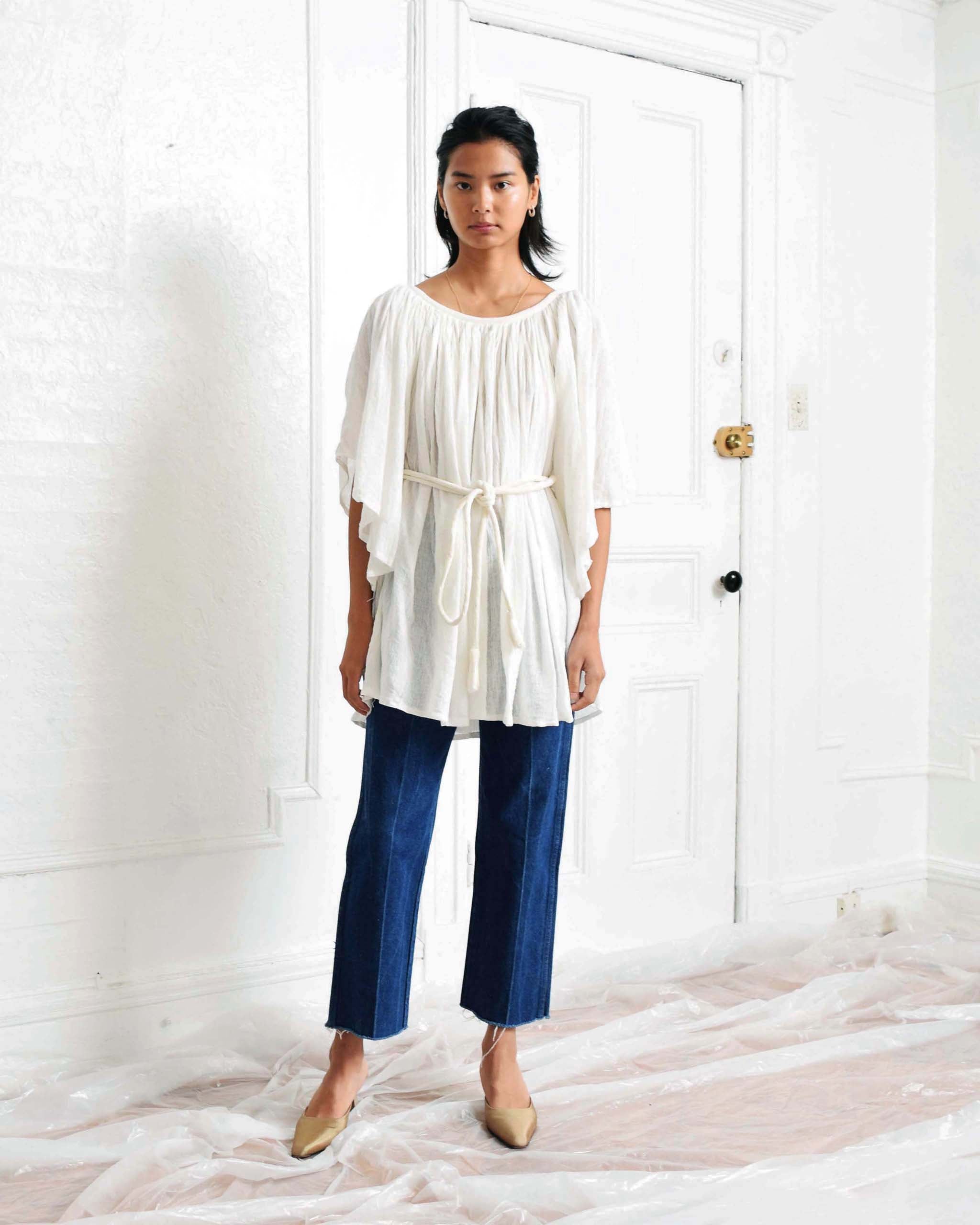 Vintage 1970s Cotton Gauze Tunic