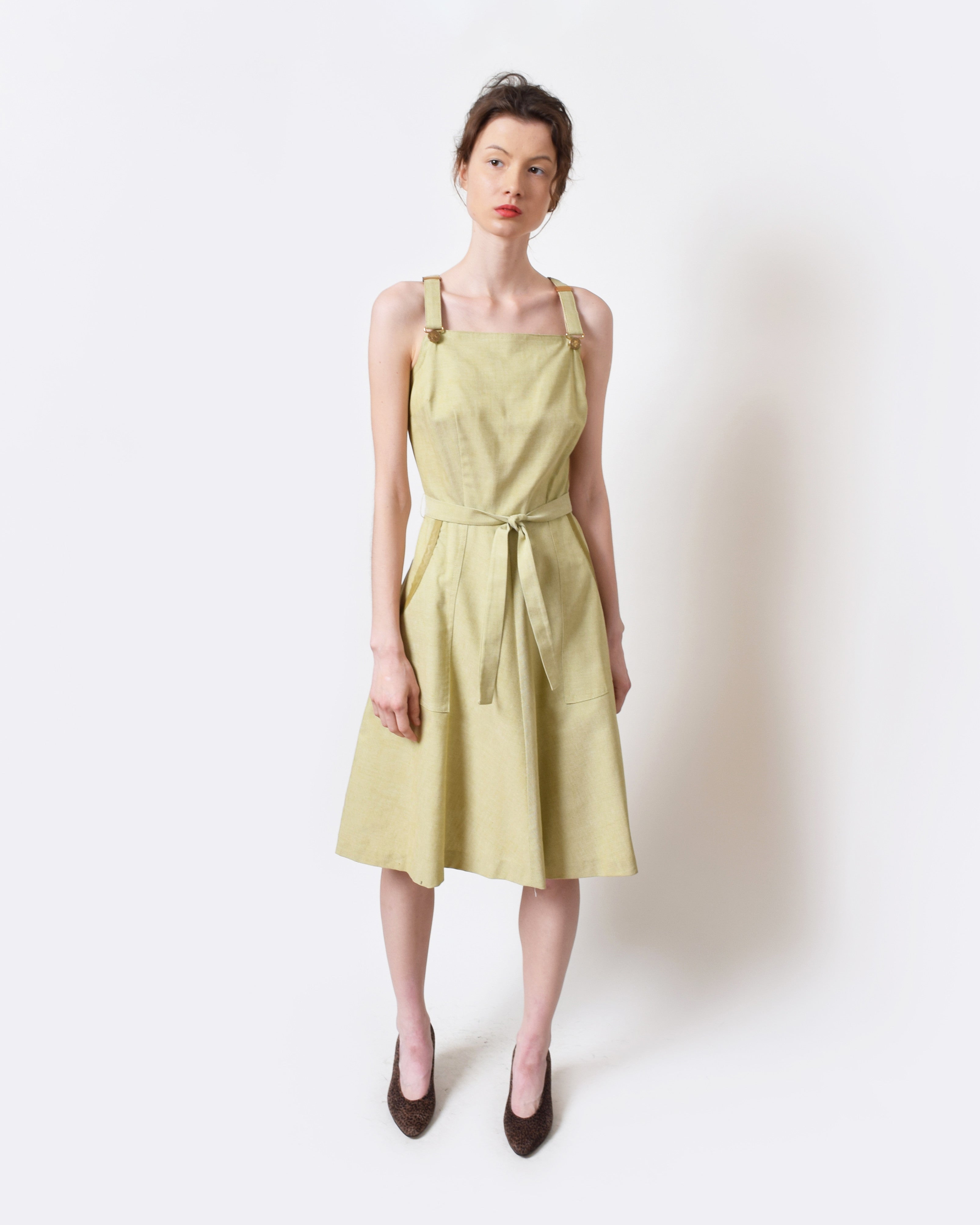 Vintage 1960s Linen Jumper Dress – NARRO