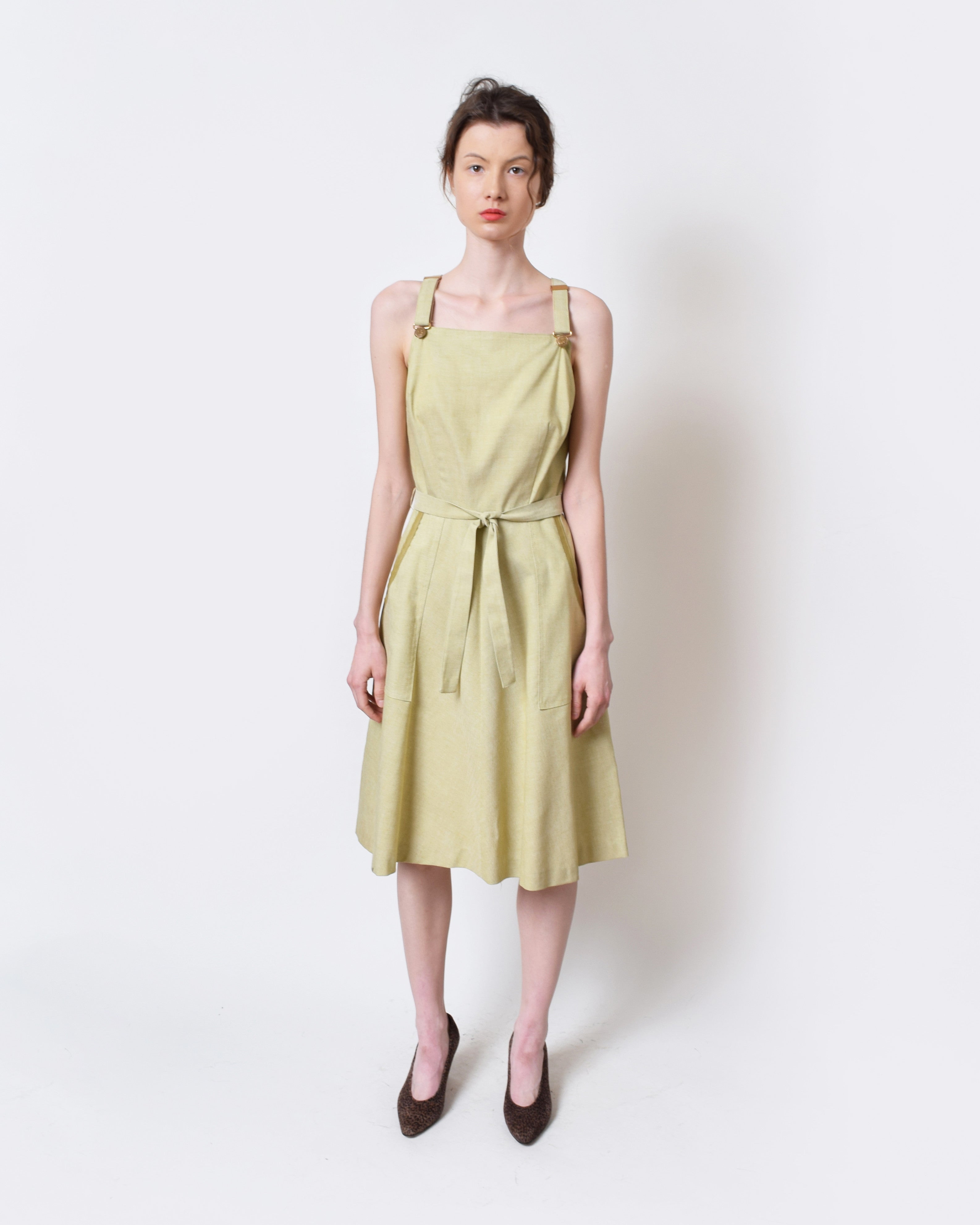 Vintage 1960s Linen Jumper Dress – NARRO